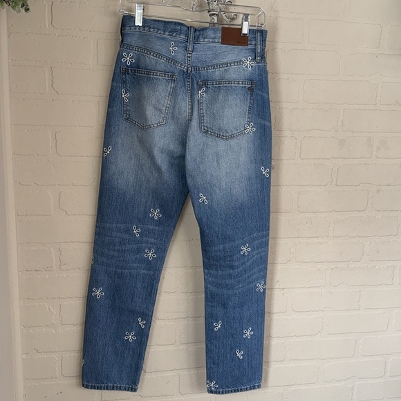 Madewell jeans daisy The perfect summer jean size 26 like new cotton embroidered - Picture 4 of 9